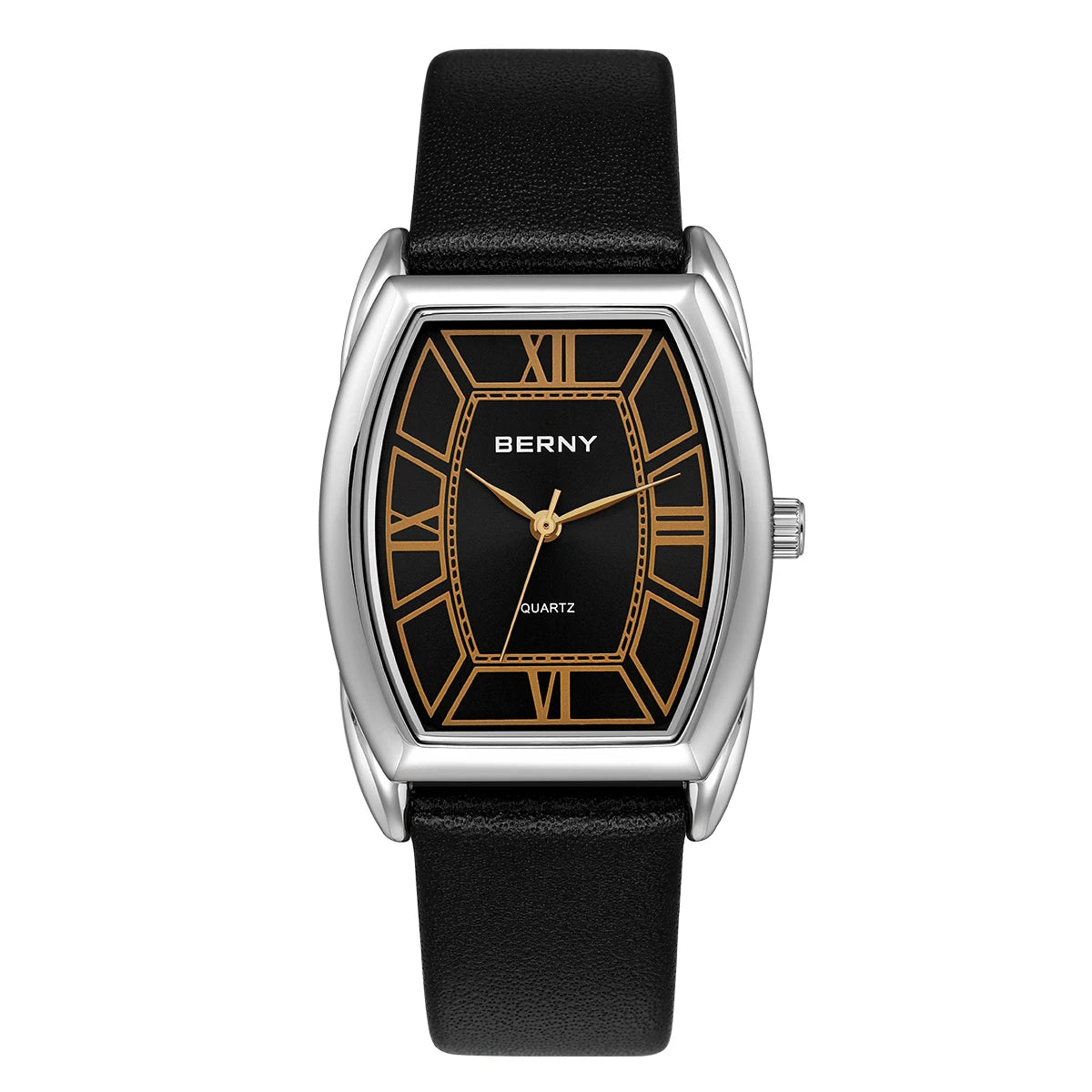 BERNY Women Watch Fashion Leather Strap Elegant Ladies Quartz Watches Multicolor Waterproof Dress Women's Wristwatch
