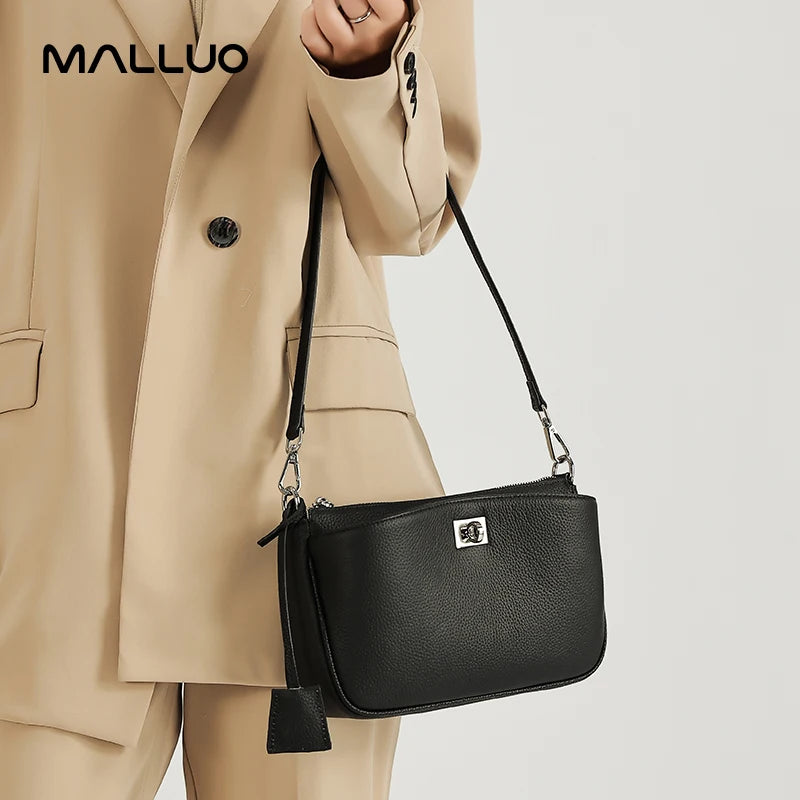 Women Cow Real Leather Shoulder Bags Ladies Natural Cowhide Fashion Retro Handbags Female Designer Luxury Crossbody Bag for Lady