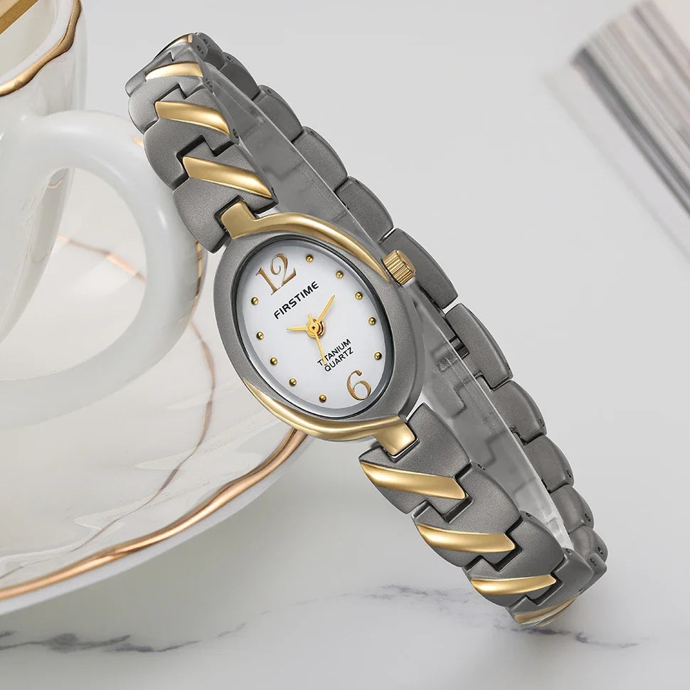 BERNY Titanium Women Watch Quartz Ladies Wristwatch Jewelry Oval Clock Casual Simple Fashion Waterproof Women's Watches