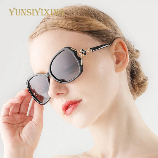 YUNSIYIXING Women Polarized Sunglasses Fashion Butterfly Sun Glasses For Women UV400 Luxury Ladies Anti-Glare 2023 Eyewear 8843