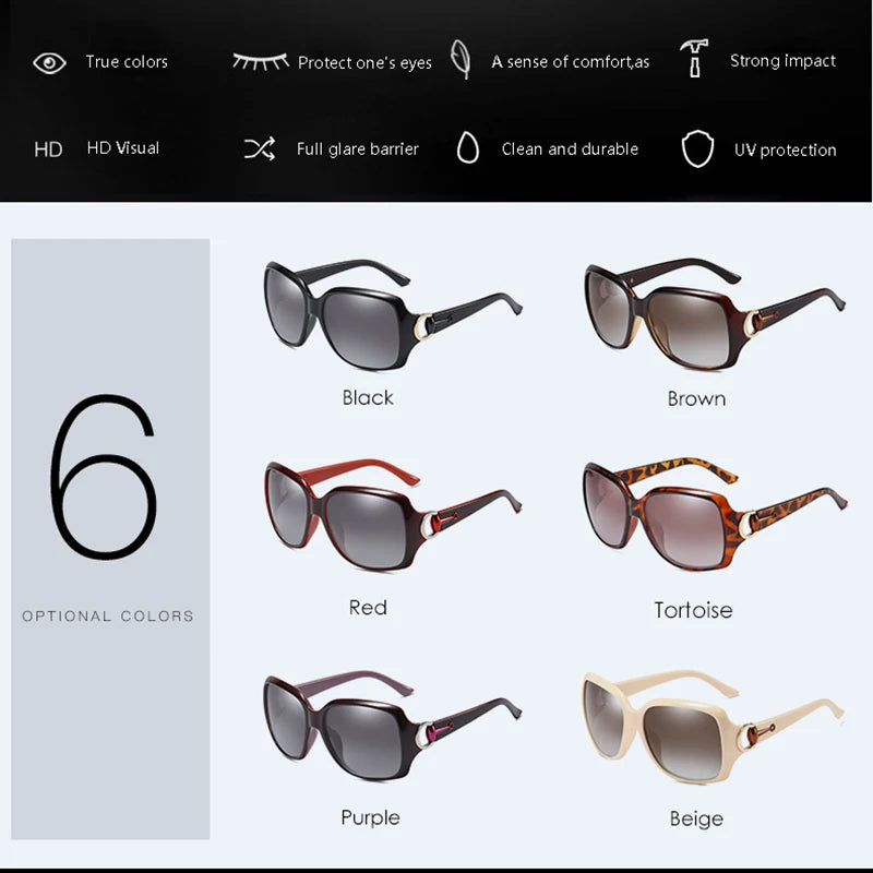 YUNSIYIXING Polarizerd Women's Sunglasses Butterfly Design Fashion Sun Glasses Women Luxury Driving Eyewear Oculos De Sol 3609