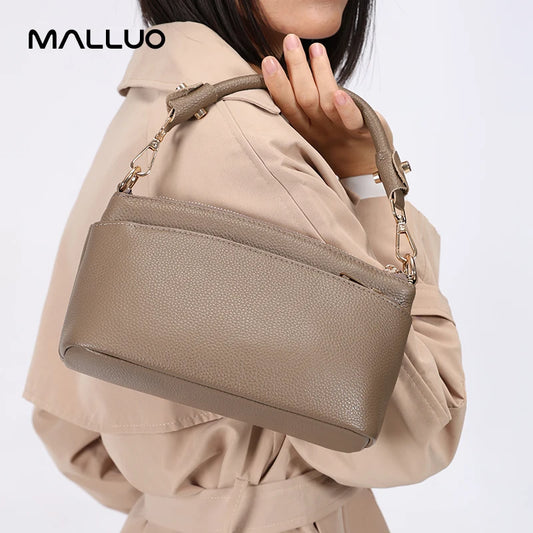 Women Cowhide Genuine Leather Shoulder Bag Ladies Luxury Designer Fashion Retro Bags Female Cow Real Leather Handbag for Lady