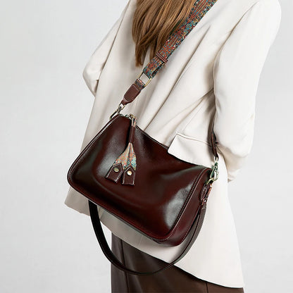 Cowhide Genuine Leather Bag for Women High Quality Soft Leather Handbag Fashion Crossbody Bags Female Shoulder Handbag for Lady