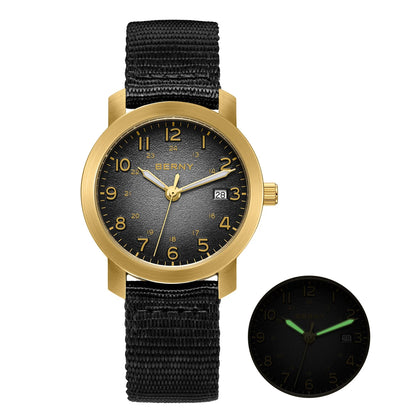 Luminous Small Dial Casual Wristwatch with Calendar, Lightweight & Easy-Read Sport Design