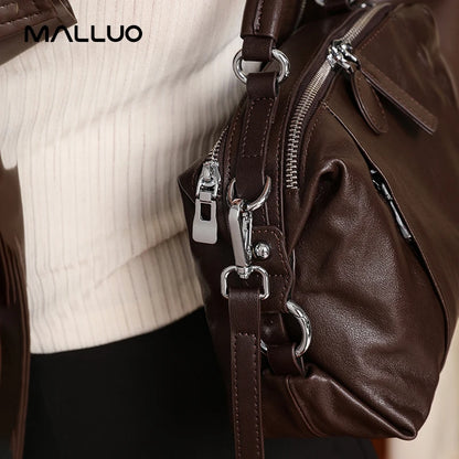 Women Natural Cow Genuine Leather Shoulder Bags Women Cowhide Bag Lady Soft Design Female Luxury Handbag for Ladies High Quality