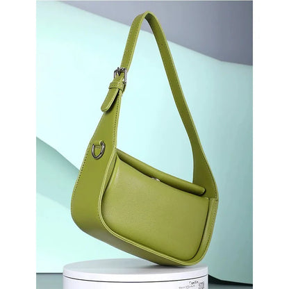 Luxury Women's Shoulder Bag Female Leather Crossbody Bags Ladies Fashion Tote Handbag Elegant Small Fresh Style Underarm Bag