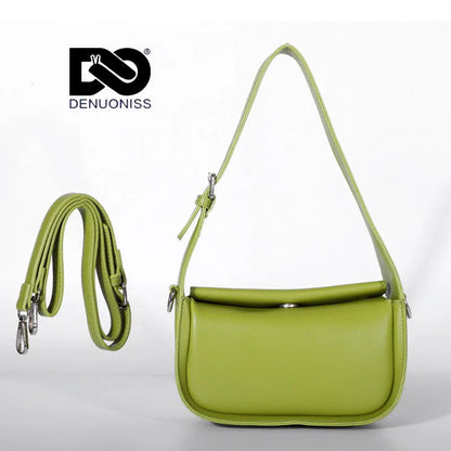 Luxury Women's Shoulder Bag Female Leather Crossbody Bags Ladies Fashion Tote Handbag Elegant Small Fresh Style Underarm Bag