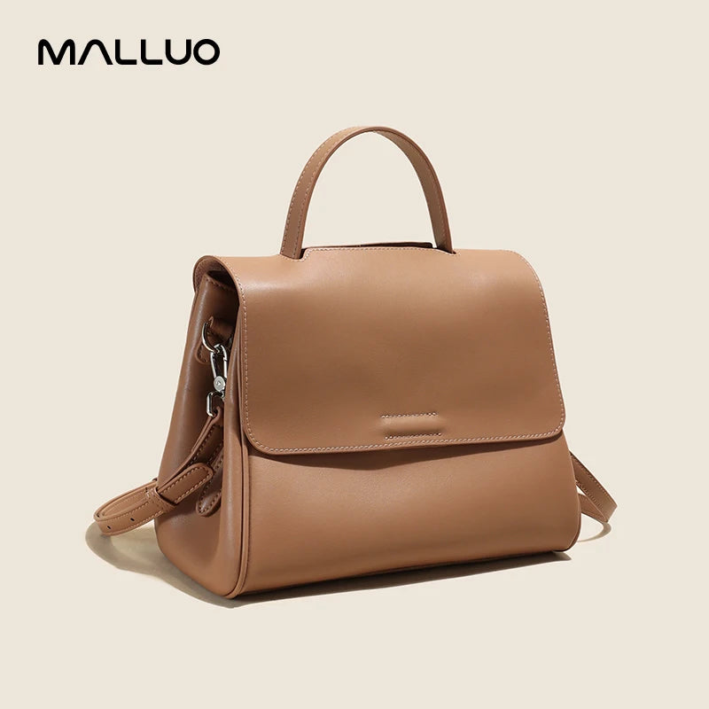 Women's Cowhide Genuine Leather Shoulder Bag Female Fashion Luxury Designer Handbags Ladies Commuting Large Capacity Bucket Bags