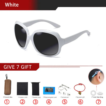 2023 New Fashion Lady Oversize Sunglasses Women Gradient Sun Glasses Female UV400 Brand Design Driving Polarized Glasses Women