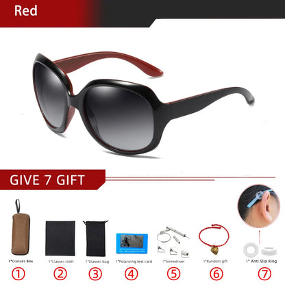 2023 New Fashion Lady Oversize Sunglasses Women Gradient Sun Glasses Female UV400 Brand Design Driving Polarized Glasses Women