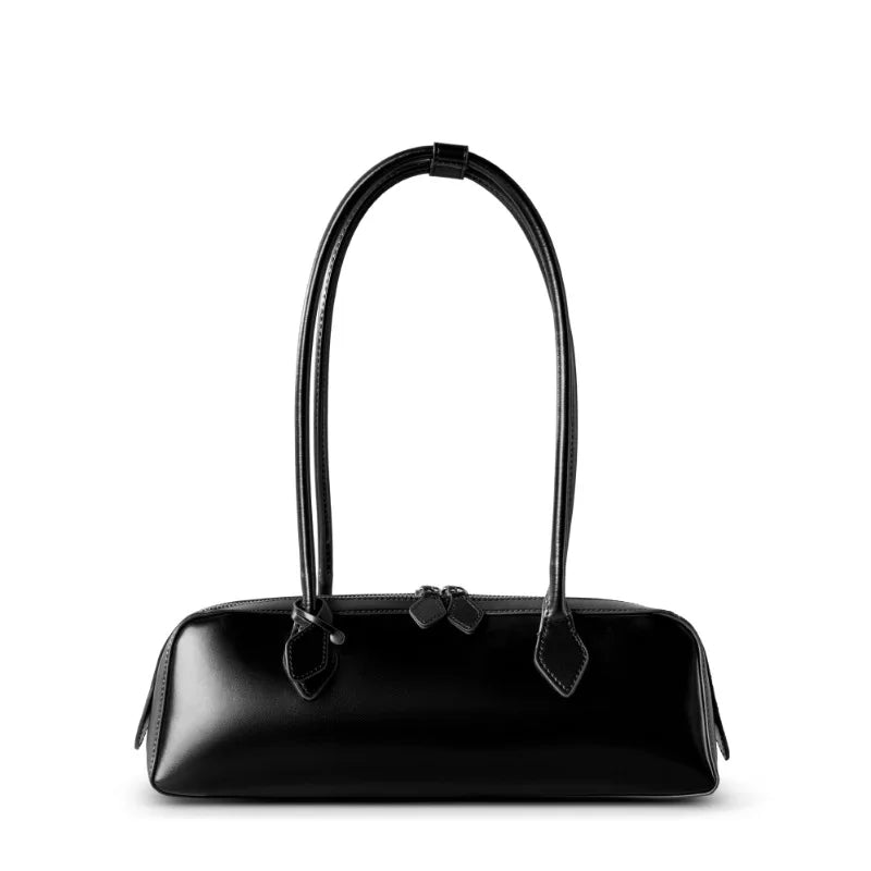2025 Genuine Leather Bags Women Shoulder Bag Luxury Cowhide Ladies Handbag Female Commuter Shopping Underarm Bag