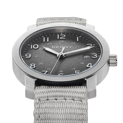 Luminous Small Dial Casual Wristwatch with Calendar, Lightweight & Easy-Read Sport Design
