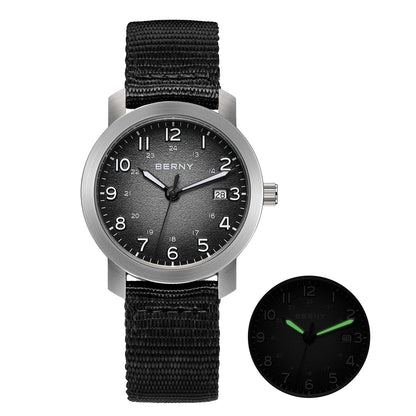 Luminous Small Dial Casual Wristwatch with Calendar, Lightweight & Easy-Read Sport Design