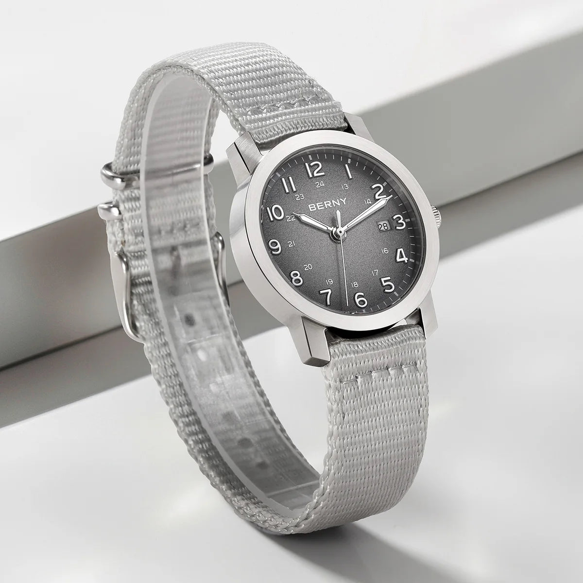 Luminous Small Dial Casual Wristwatch with Calendar, Lightweight & Easy-Read Sport Design