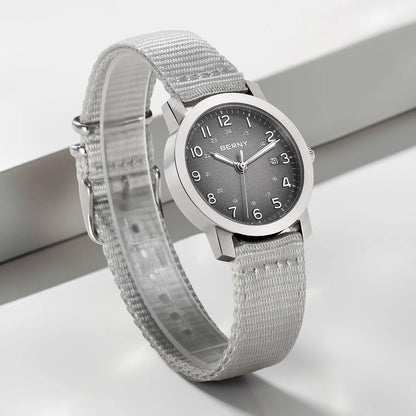 Luminous Small Dial Casual Wristwatch with Calendar, Lightweight & Easy-Read Sport Design