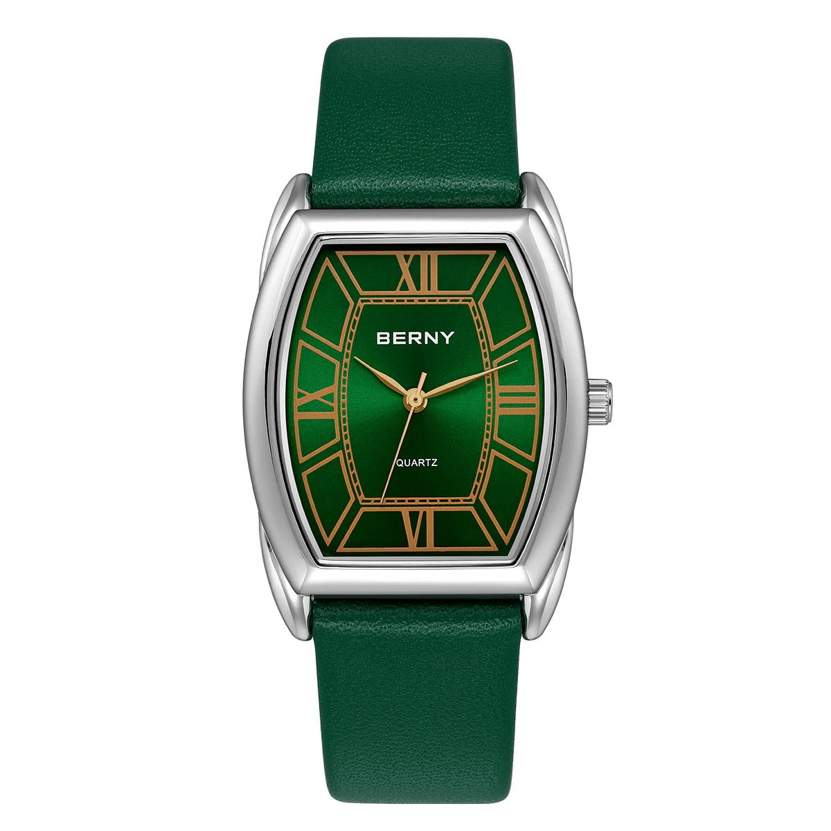 BERNY Women Watch Fashion Leather Strap Elegant Ladies Quartz Watches Multicolor Waterproof Dress Women's Wristwatch