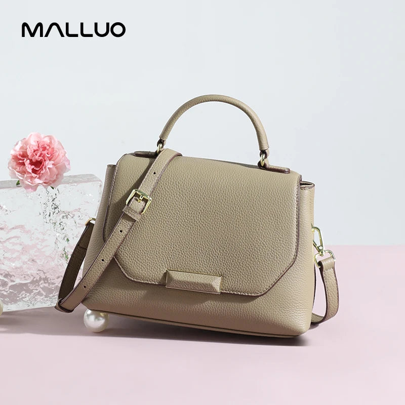 Cowhide Genuine leather Crossbody Bags Women's Casual and versatile leather handbag with a first layer of cowhide bag for Ladies