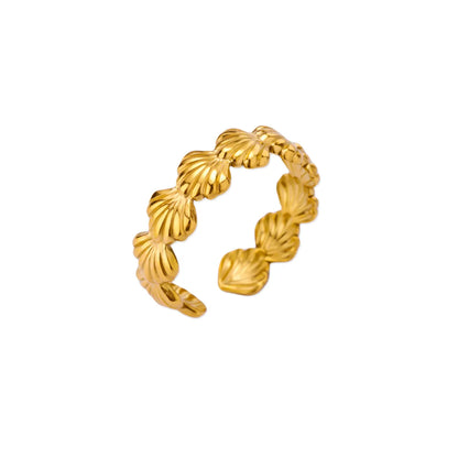 Stainless Steel Starfish Open Rings For Women Gold Color  Geometric Adjustable Ring Wedding Party Fashion Jewerly Gift anillos