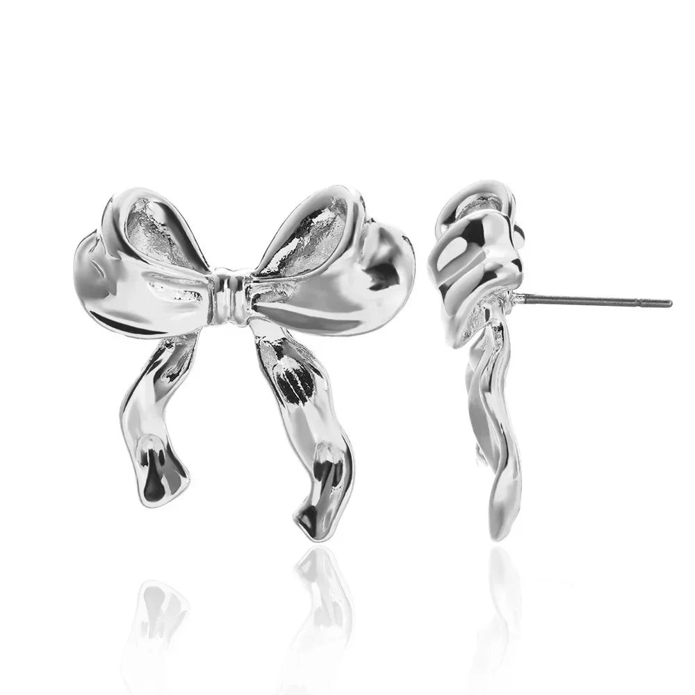 Elegant Gold Plated Stainless Steel Stud Jewelry, Christmas Gift