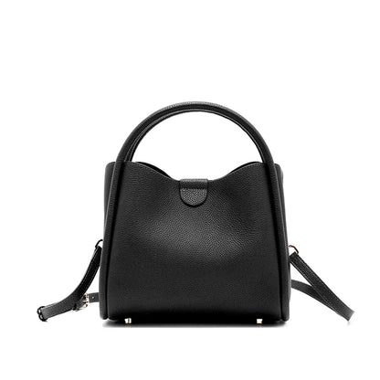 Women's Natural Cow Real Leather Shoulder Bag Ladies Retro Fashion Luxury Crossbody Bag Female Cowhide Commuter Handbag for Lady
