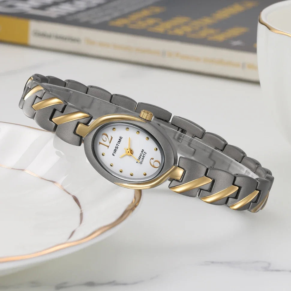 BERNY Titanium Women Watch Quartz Ladies Wristwatch Jewelry Oval Clock Casual Simple Fashion Waterproof Women's Watches