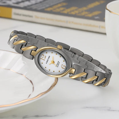 BERNY Titanium Women Watch Quartz Ladies Wristwatch Jewelry Oval Clock Casual Simple Fashion Waterproof Women's Watches