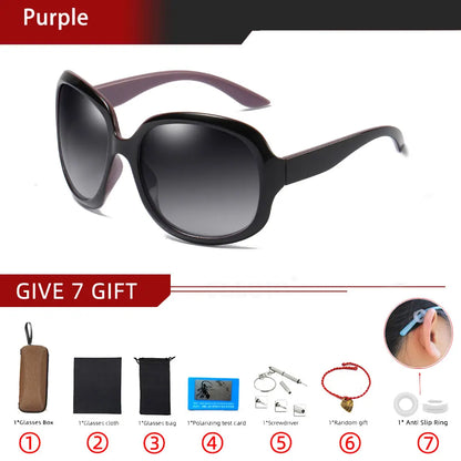2023 New Fashion Lady Oversize Sunglasses Women Gradient Sun Glasses Female UV400 Brand Design Driving Polarized Glasses Women
