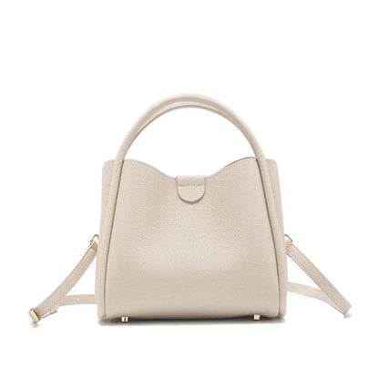 Women's Natural Cow Real Leather Shoulder Bag Ladies Retro Fashion Luxury Crossbody Bag Female Cowhide Commuter Handbag for Lady