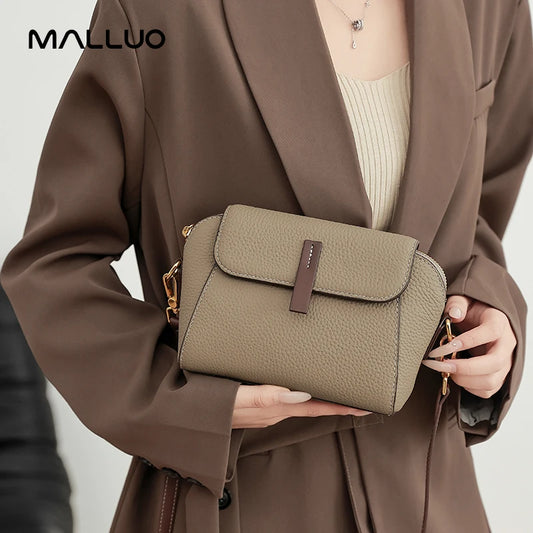 Women‘s Cow Genuine Leather Shoulder Bag Ladies Retro Casual Cowhide Bags Female Fashion Luxury Design Crossbody Bag Lady Purse