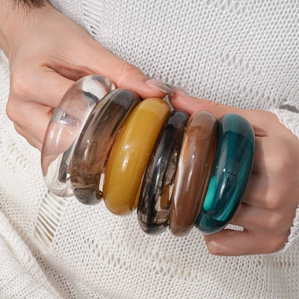Vibrant Vintage Acrylic Bangles