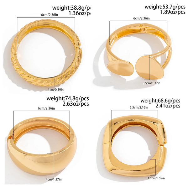 Bold Style Metal Bangles