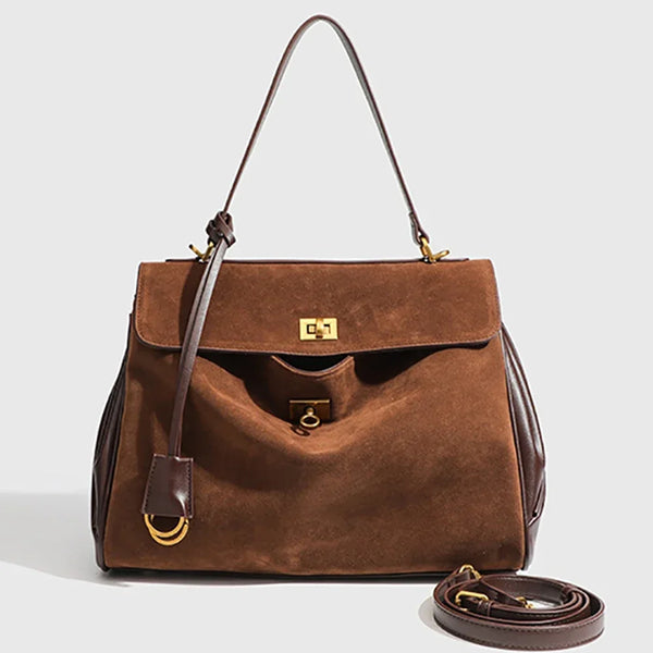 Chic Suede Shoulder Bag