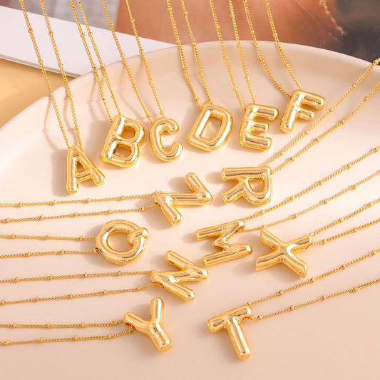 Chic Bubble Letter Necklace